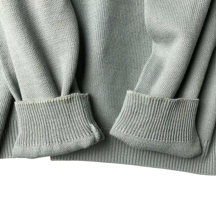 Vintage 70s-80'S Lacoste Acrylic Knit Cardigan, Men's Size XL unclear gray type Vintage Second Hand