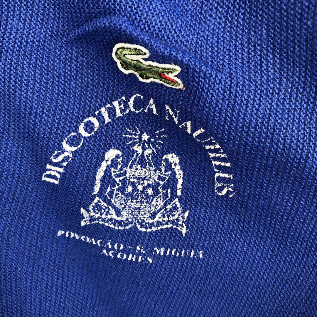 Lacoste Acrylic Knit Cardigan, Made in USA, Men's Size M acrylic blue type Vintage Second Hand