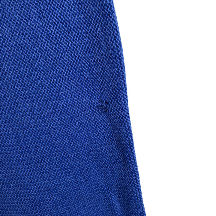 Lacoste Acrylic Knit Cardigan, Made in USA, Men's Size M acrylic blue type Vintage Second Hand