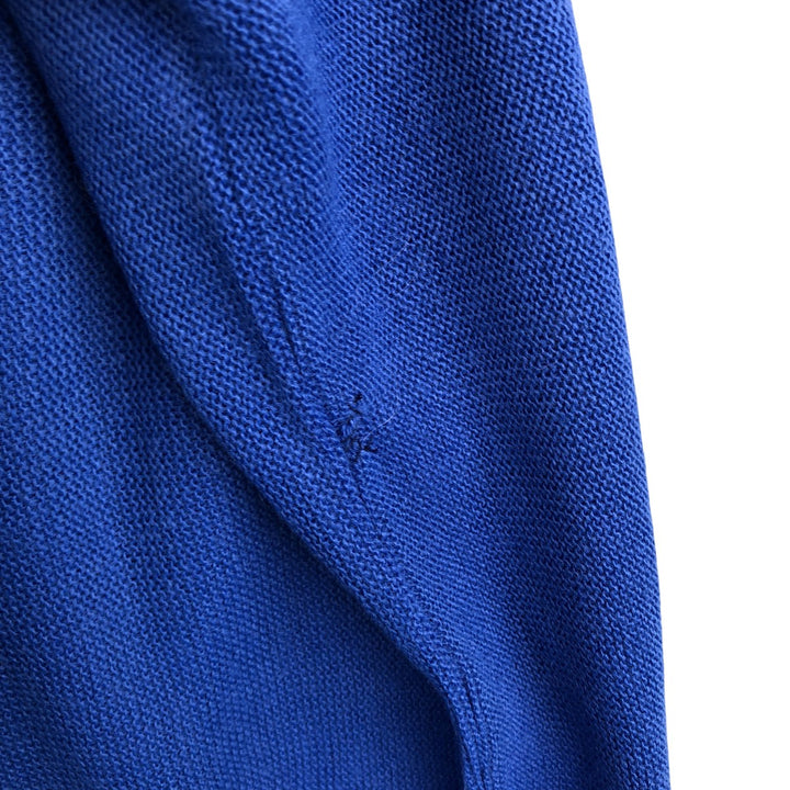 Lacoste Acrylic Knit Cardigan, Made in USA, Men's Size M acrylic blue type Vintage Second Hand