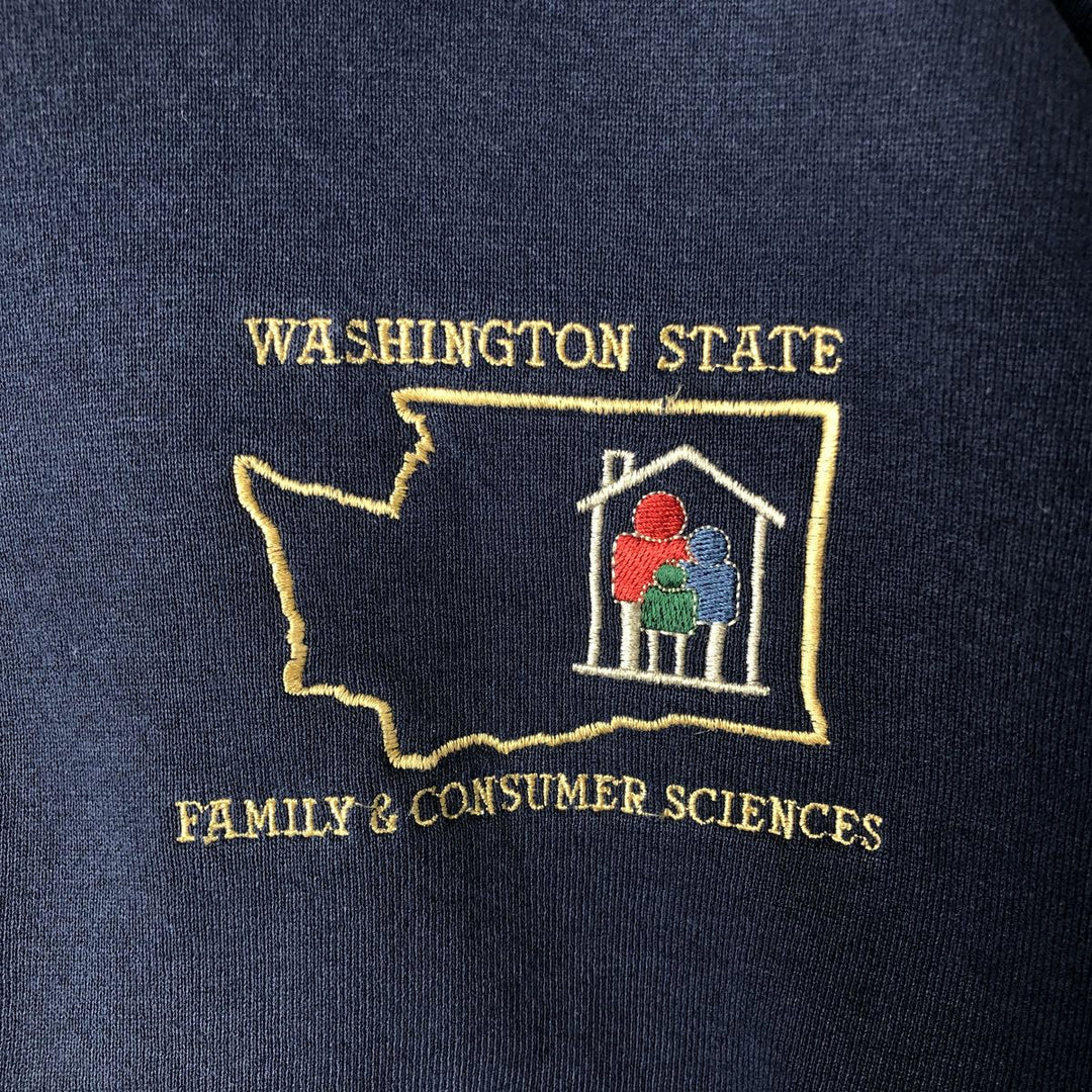 Vintage 90'S Jerzees sweatshirt, men's size XL cotton navy blue type Vintage Second Hand