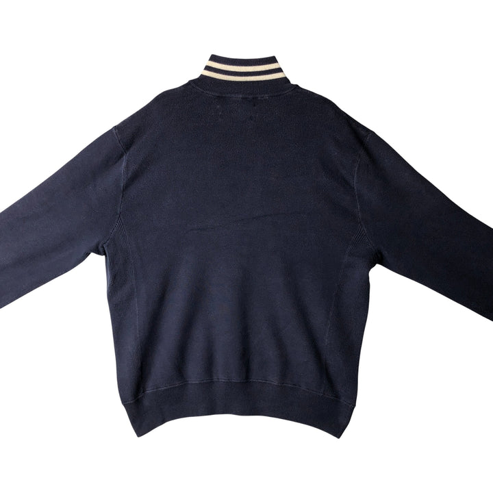 Ralph Lauren POLO by Ralph Lauren Half-Zip Sweatshirt, Men's Size L cotton navy blue type Vintage Second Hand