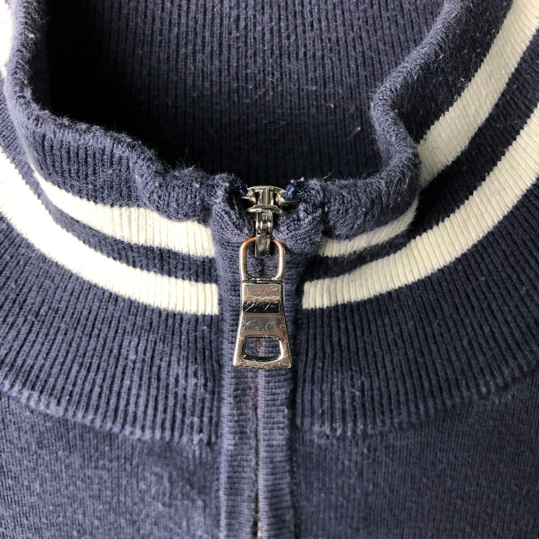 Ralph Lauren POLO by Ralph Lauren Half-Zip Sweatshirt, Men's Size L cotton navy blue type Vintage Second Hand