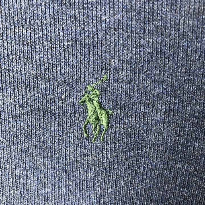 Ralph Lauren POLO by Ralph Lauren Half-Zip Sweatshirt, Men's Size L cotton Navy blue Vintage Second Hand