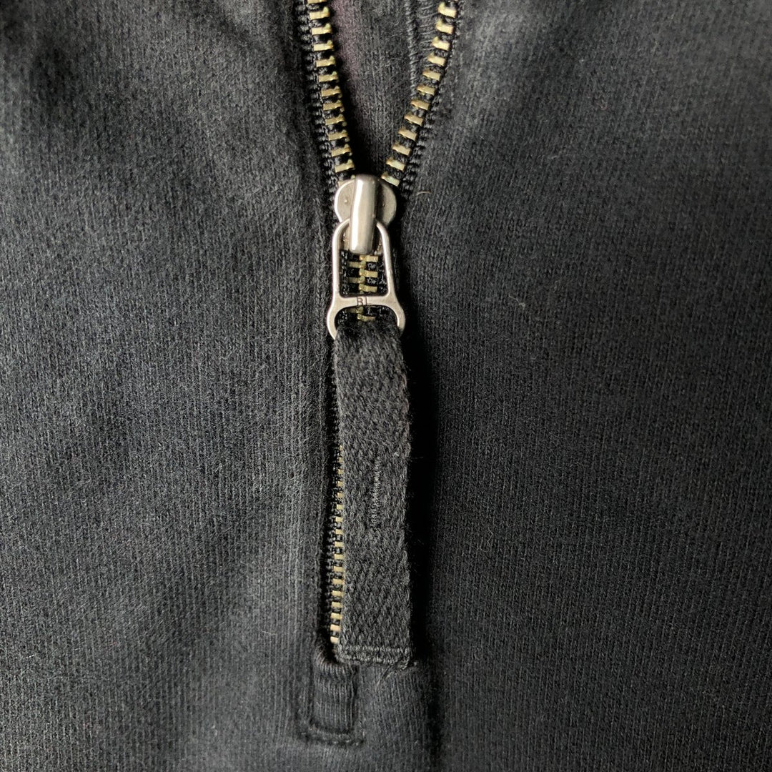 Ralph Lauren POLO by Ralph Lauren Half-Zip Sweatshirt, Men's XL cotton black type Vintage Second Hand