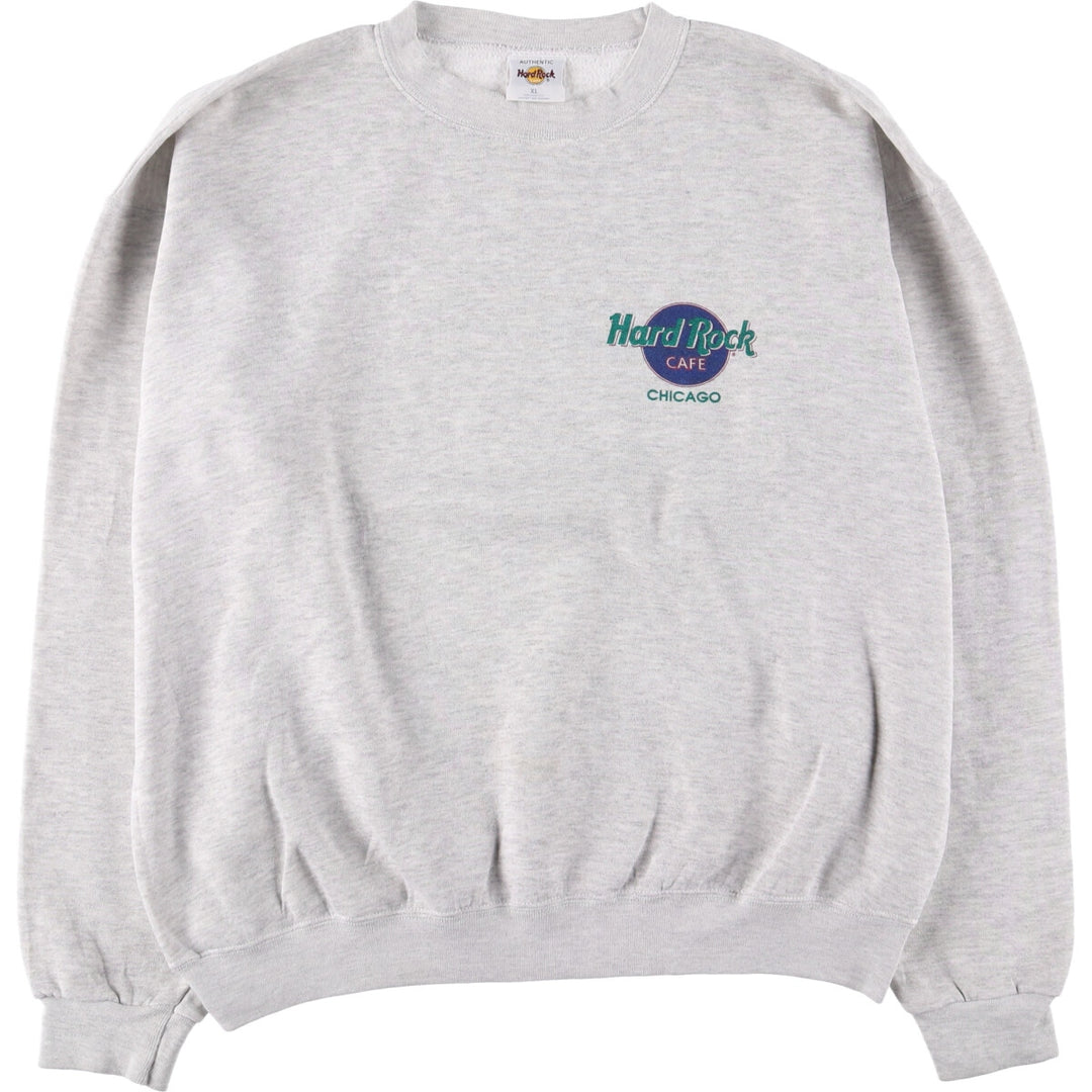 Hard Rock Cafe Advertising Sweatshirt, Men's XL polyester gray type Vintage Second Hand