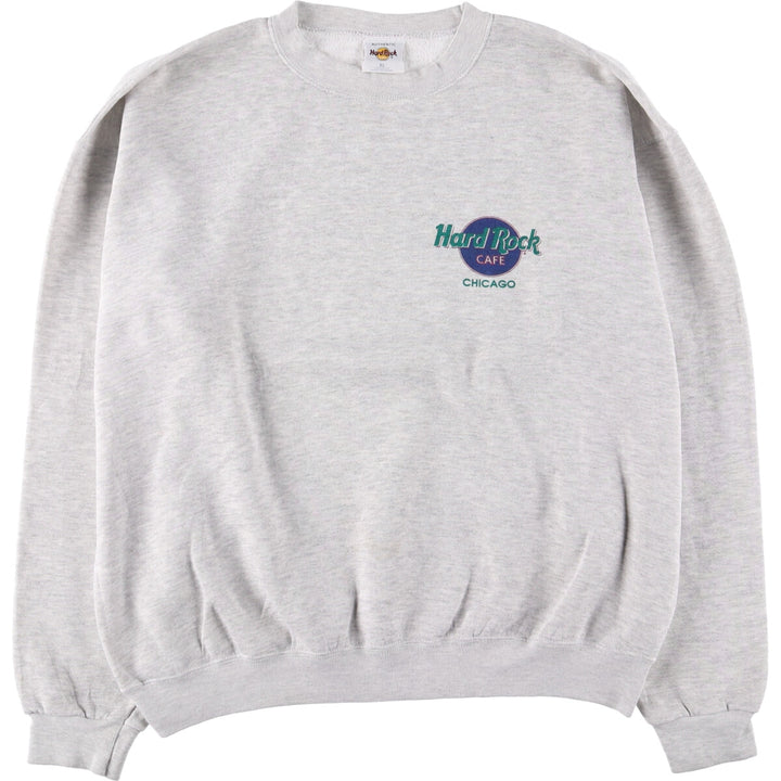 Hard Rock Cafe Advertising Sweatshirt, Men's XL polyester gray type Vintage Second Hand