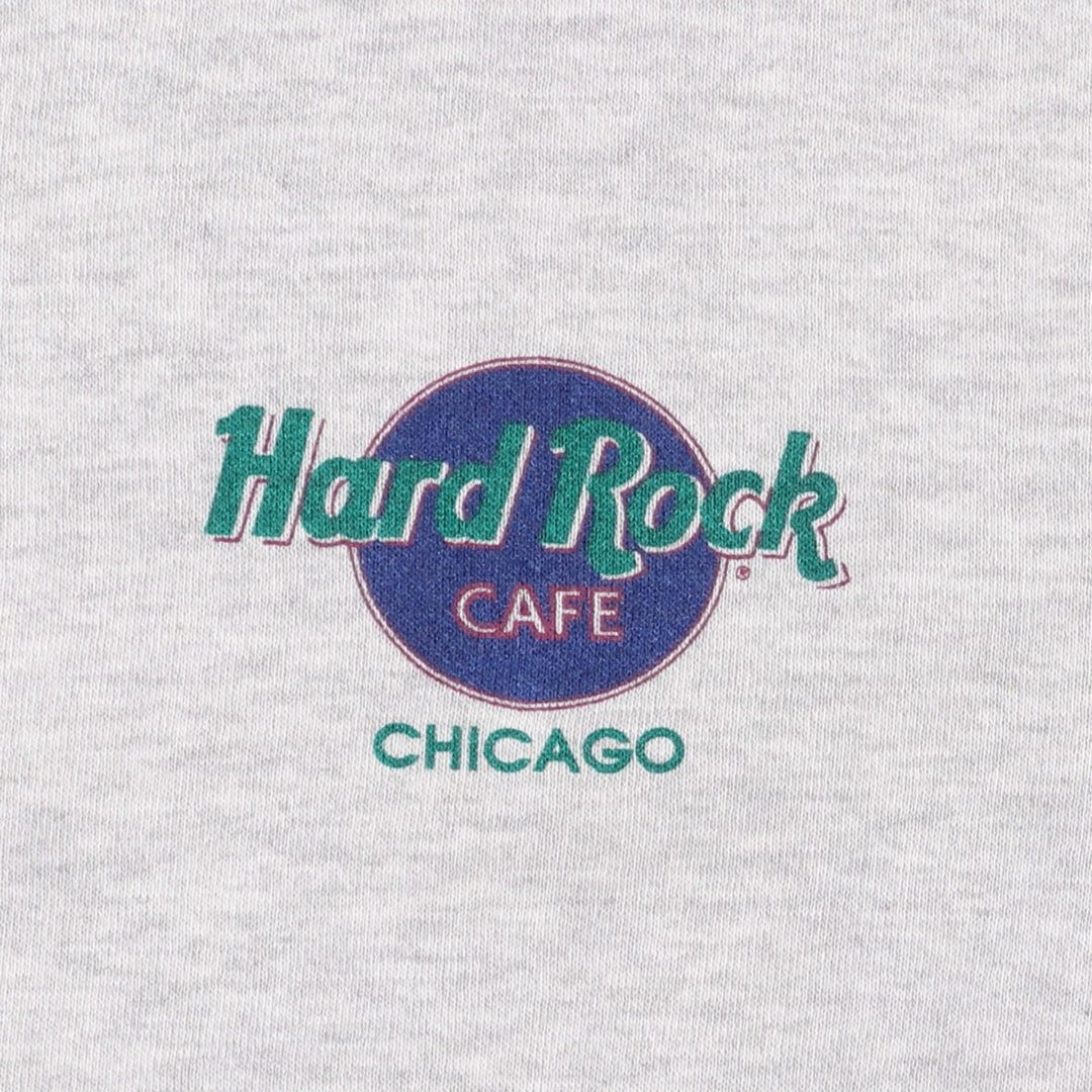 Hard Rock Cafe Advertising Sweatshirt, Men's XL polyester gray type Vintage Second Hand