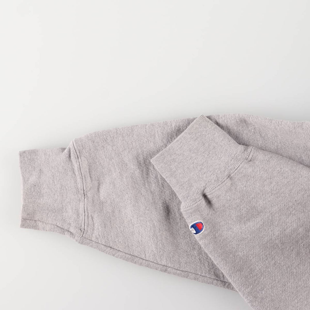 2000'S Champion Premium Reverse Weave Sweatshirt Pullover Hoodie, Men's XL cotton gray type Vintage Second Hand