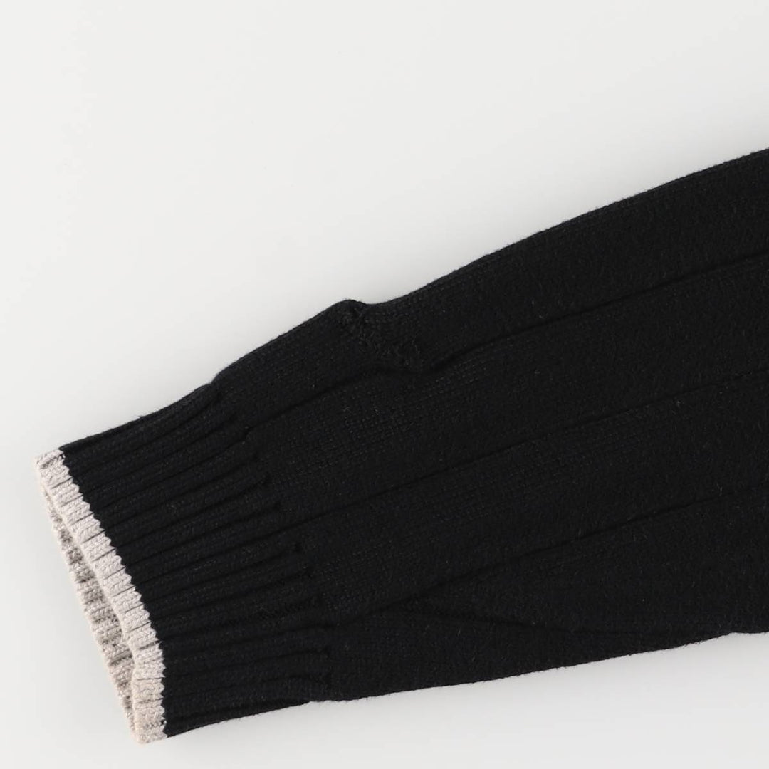 2000'S Nautica Striped V-Neck Cotton Knit Sweater, Men's XL cotton black type Vintage Second Hand