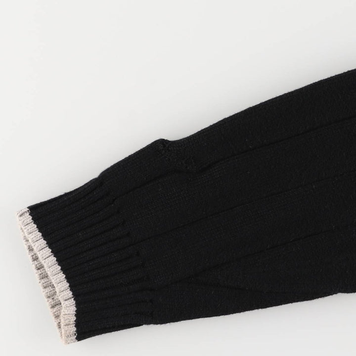 2000'S Nautica Striped V-Neck Cotton Knit Sweater, Men's XL cotton black type Vintage Second Hand