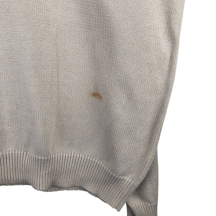 Brooks Brothers V-neck cotton knit sweater, men's size XL cotton Beige type Vintage Second Hand