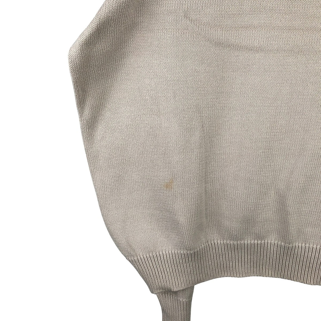Brooks Brothers V-neck cotton knit sweater, men's size XL cotton Beige type Vintage Second Hand