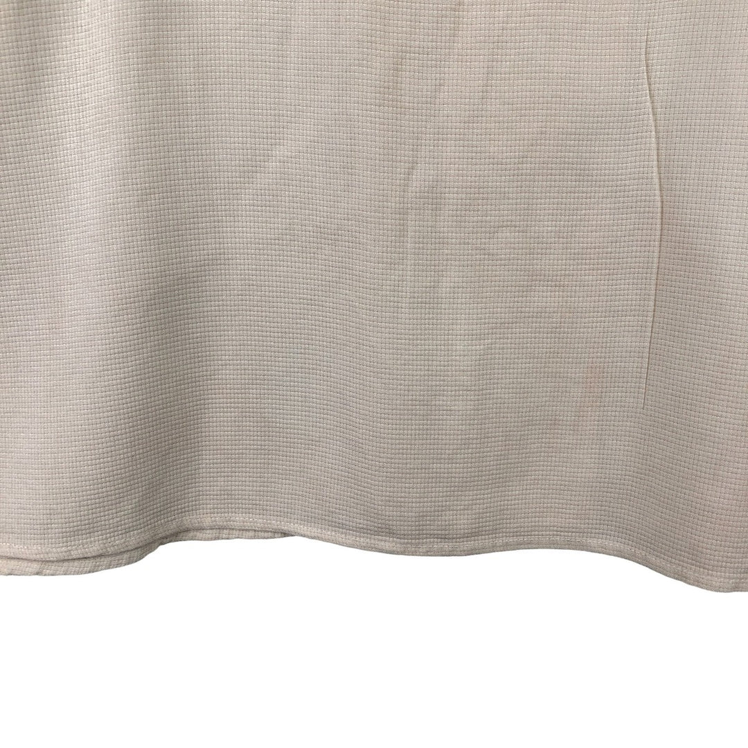 Jos. A. Bank Wide Collar Short Sleeve Silk Box Shirt, Men's Size Medium silk unbleached Vintage Second Hand
