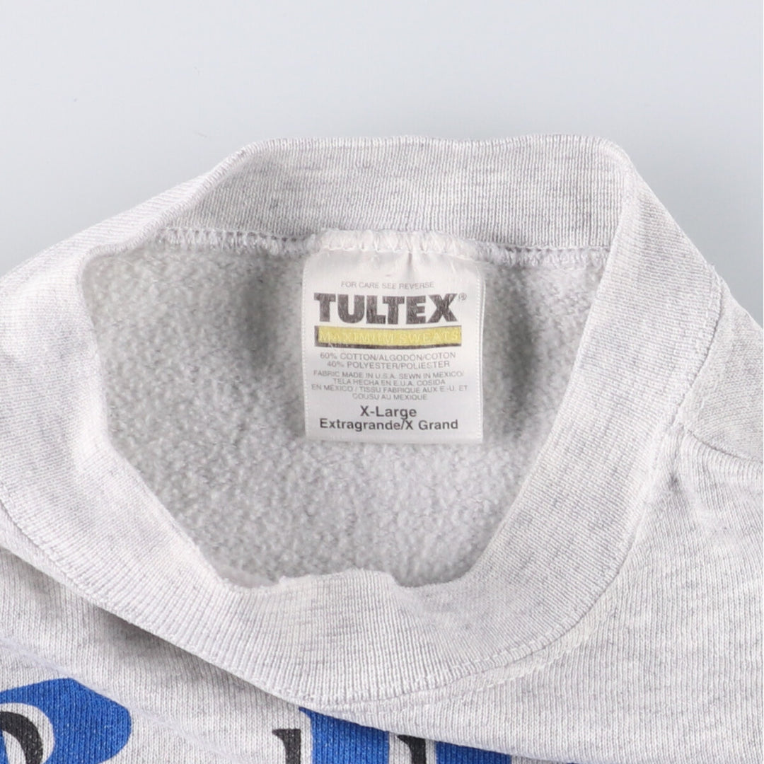 Vintage 90'S Tultex printed sweatshirt, men's size XL cotton gray type Vintage Second Hand