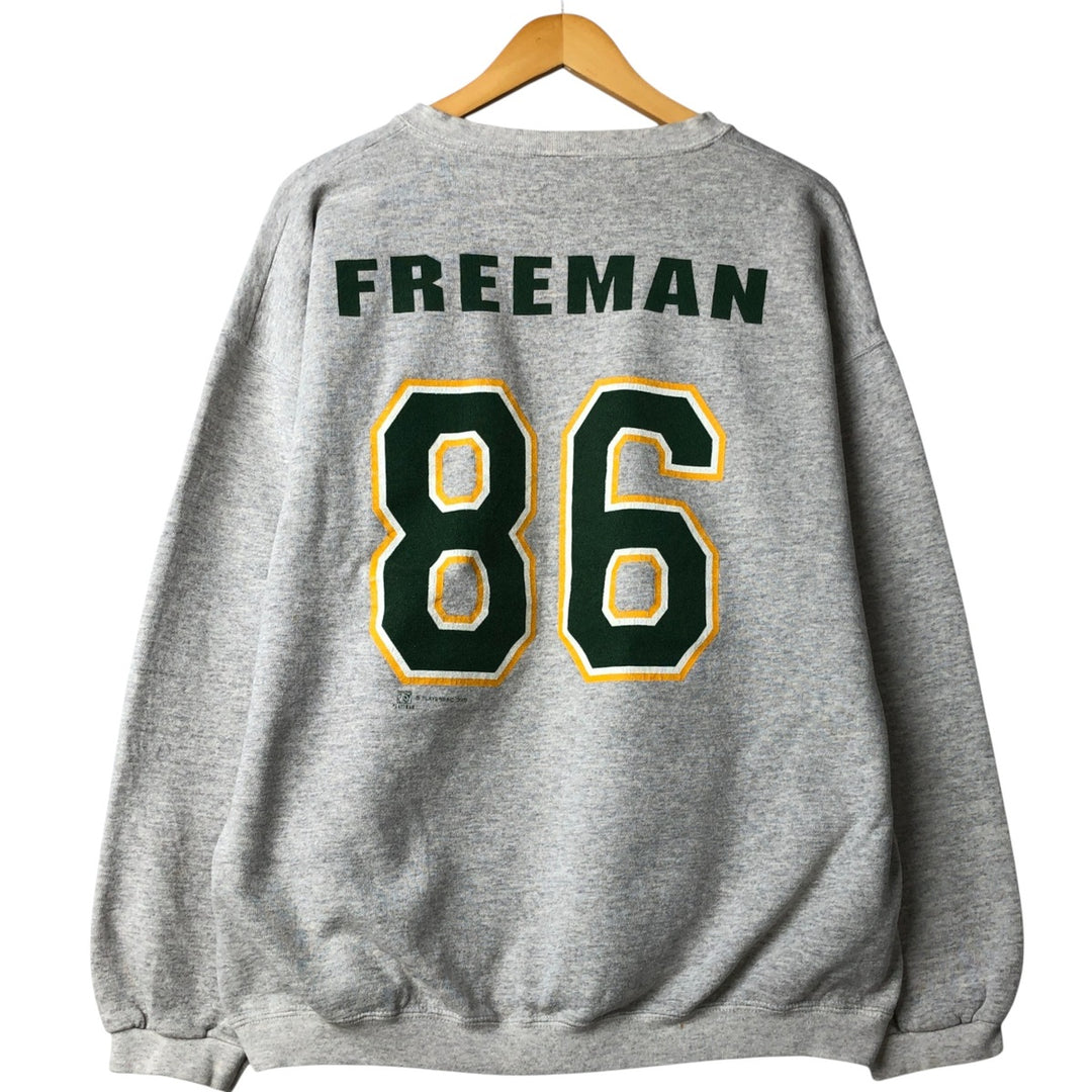Vintage 90'S Tartex NFL Green Bay Packers Print Sweatshirt, Made in USA, Men's Size XL cotton gray type Vintage Second Hand