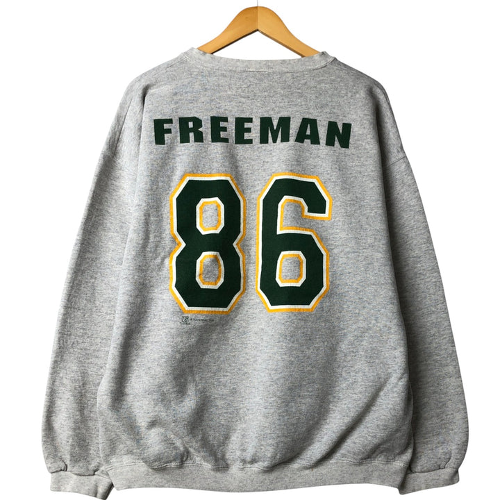 Vintage 90'S Tartex NFL Green Bay Packers Print Sweatshirt, Made in USA, Men's Size XL cotton gray type Vintage Second Hand