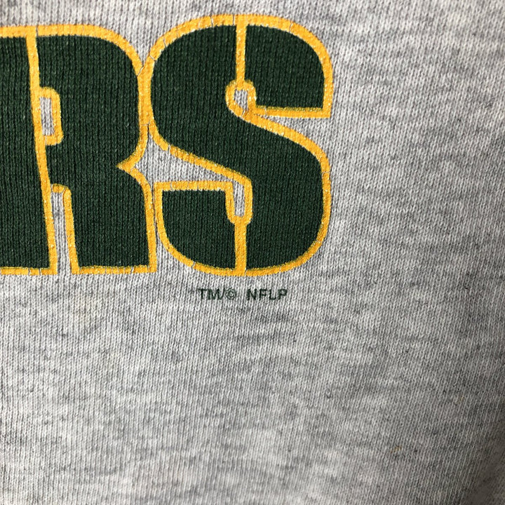 Vintage 90'S Tartex NFL Green Bay Packers Print Sweatshirt, Made in USA, Men's Size XL cotton gray type Vintage Second Hand