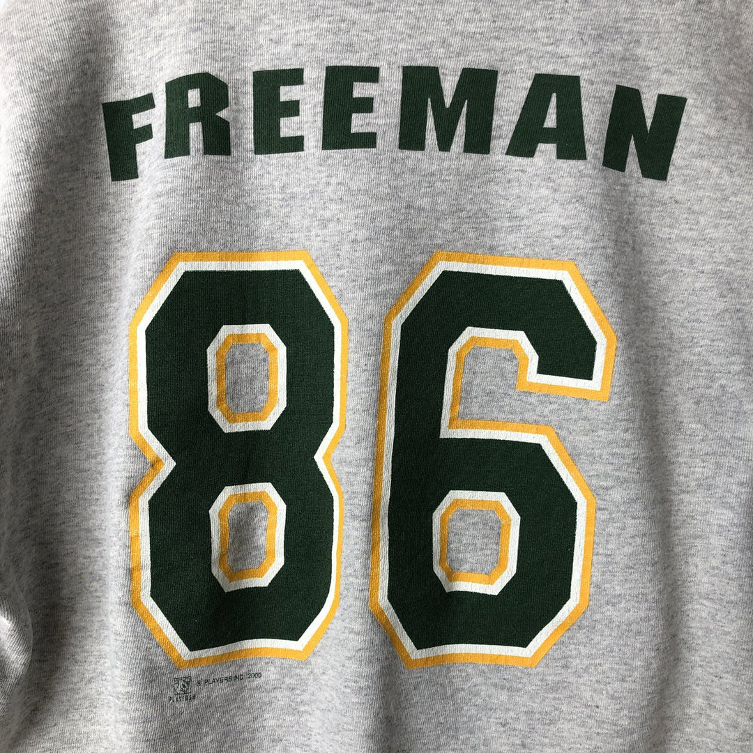 Vintage 90'S Tartex NFL Green Bay Packers Print Sweatshirt, Made in USA, Men's Size XL cotton gray type Vintage Second Hand