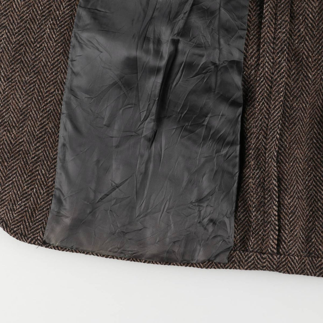 Vintage 80s-90'S Brooks Brothers 346 Herringbone Tailored Jacket, Men's Size Medium unclear brown type Vintage Second Hand