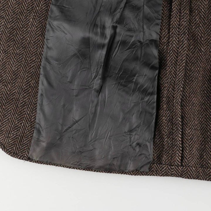 Vintage 80s-90'S Brooks Brothers 346 Herringbone Tailored Jacket, Men's Size Medium unclear brown type Vintage Second Hand