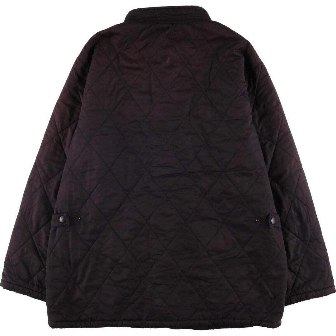 2000s~ Barbour KNIGHTSBRIDGE 3 Warrant Quilted Puffer Jacket, Men's XL polyester black type Vintage Second Hand