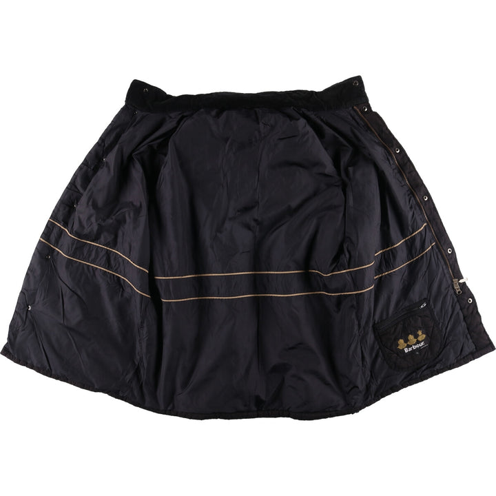2000s~ Barbour KNIGHTSBRIDGE 3 Warrant Quilted Puffer Jacket, Men's XL polyester black type Vintage Second Hand