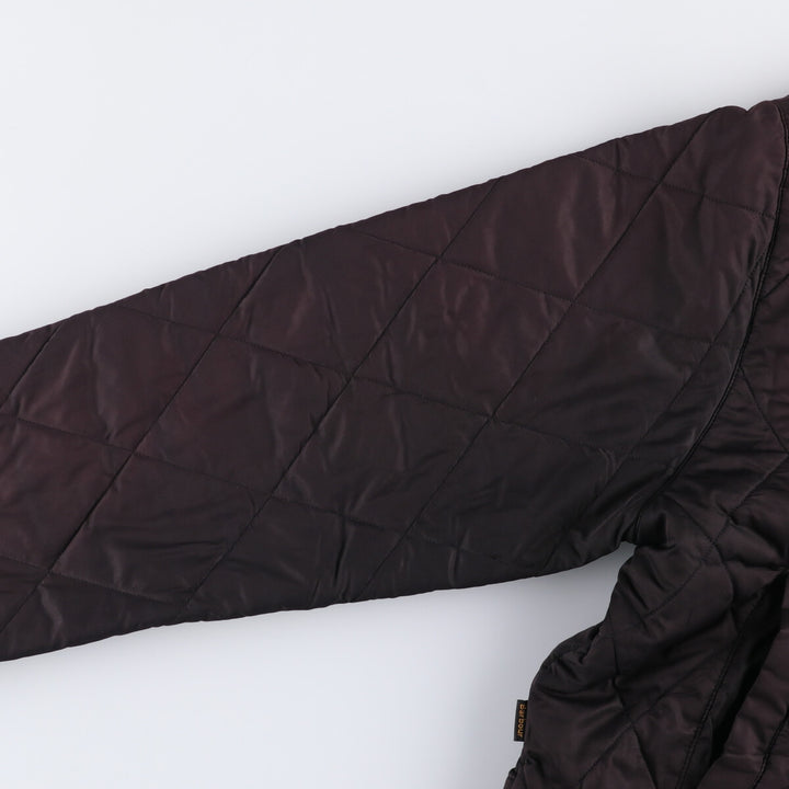 2000s~ Barbour KNIGHTSBRIDGE 3 Warrant Quilted Puffer Jacket, Men's XL polyester black type Vintage Second Hand