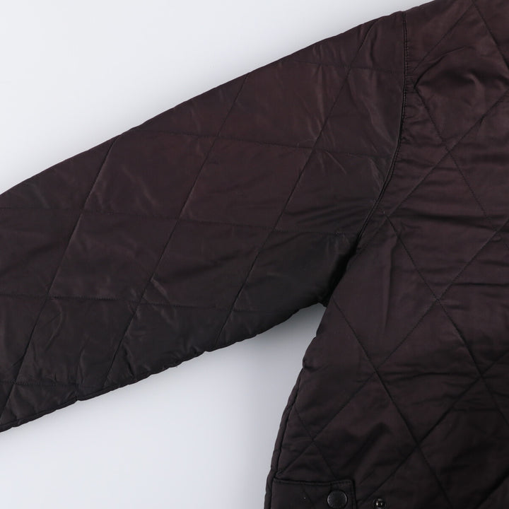 2000s~ Barbour KNIGHTSBRIDGE 3 Warrant Quilted Puffer Jacket, Men's XL polyester black type Vintage Second Hand