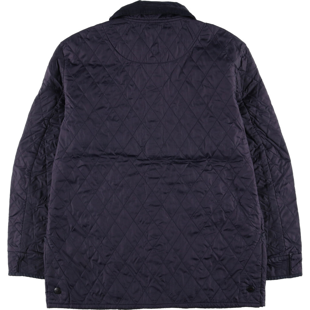 2000s~ Barbour Lightweight Riddesdale 3 Warrant Quilted Puffer Jacket, Men's Size L polyamide navy blue type Vintage Second Hand