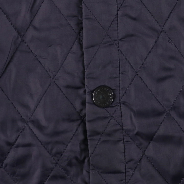 2000s~ Barbour Lightweight Riddesdale 3 Warrant Quilted Puffer Jacket, Men's Size L polyamide navy blue type Vintage Second Hand