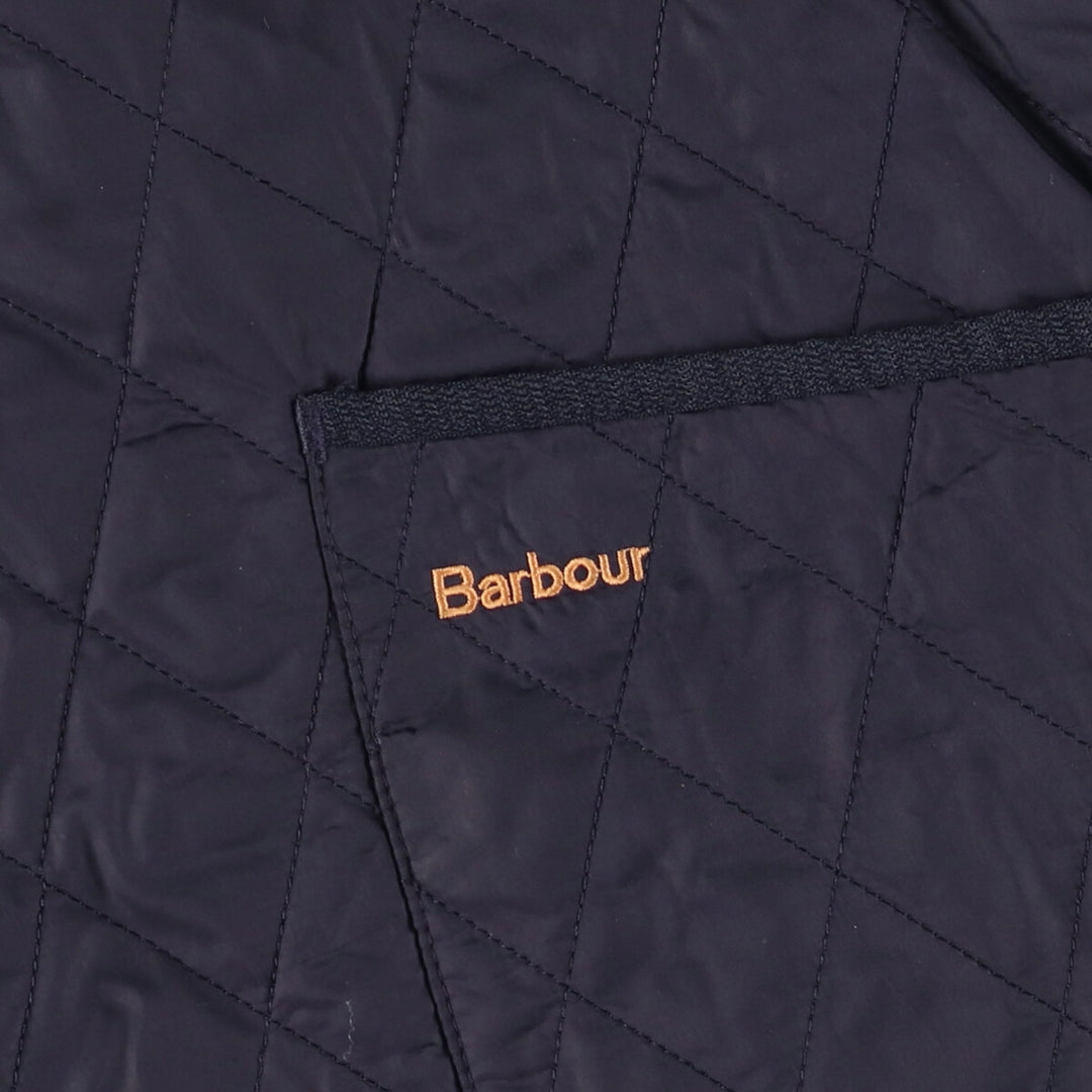 2000s~ Barbour Lightweight Riddesdale 3 Warrant Quilted Puffer Jacket, Men's Size L polyamide navy blue type Vintage Second Hand