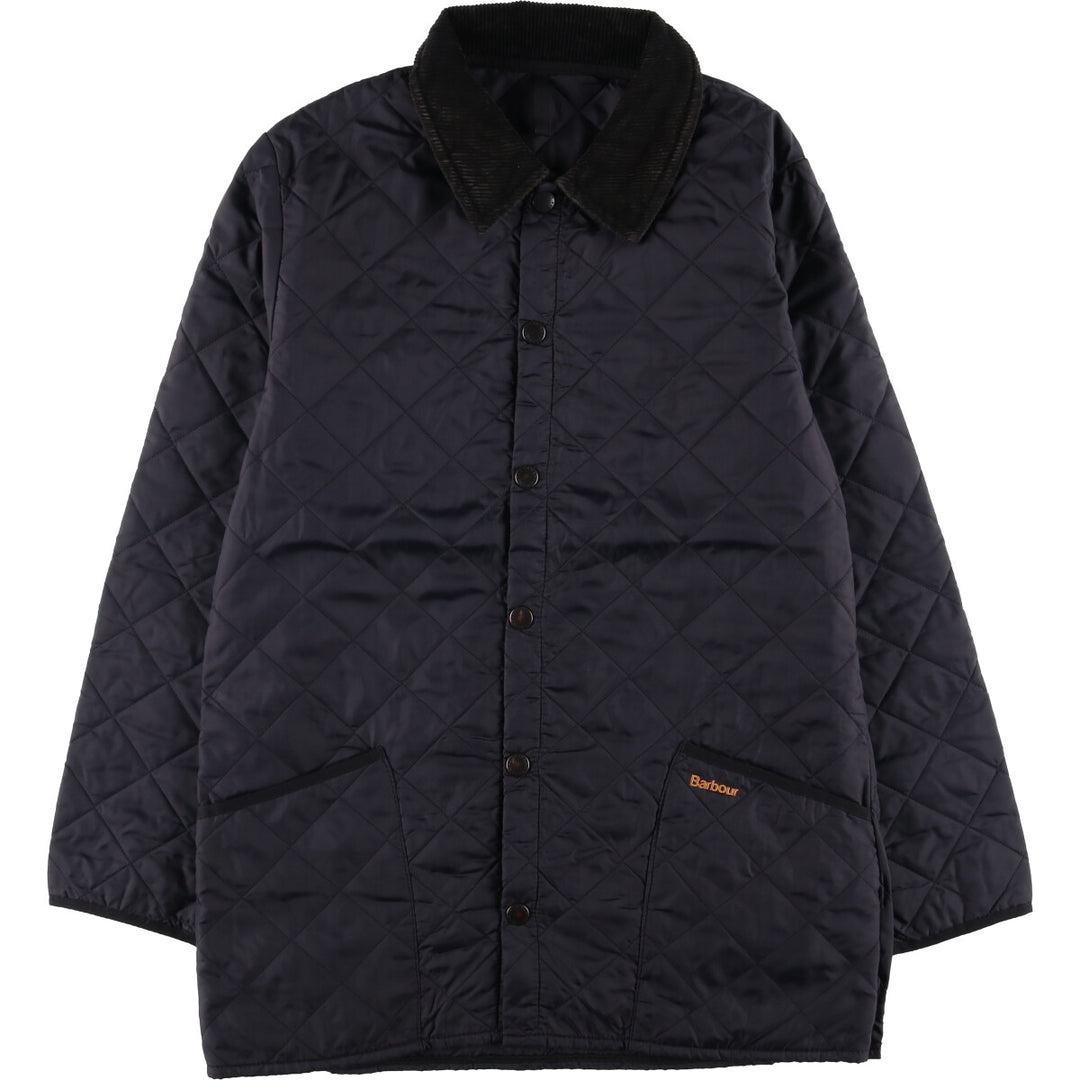 2000s~ Barbour Riddesdale Jacket, Padded Jacket, Former 3 Warrant, Quilted Puffer Jacket, Made in the UK Nylon black type Vintage Second Hand
