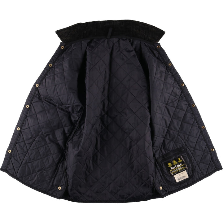 2000s~ Barbour Riddesdale Jacket, Padded Jacket, Former 3 Warrant, Quilted Puffer Jacket, Made in the UK Nylon black type Vintage Second Hand