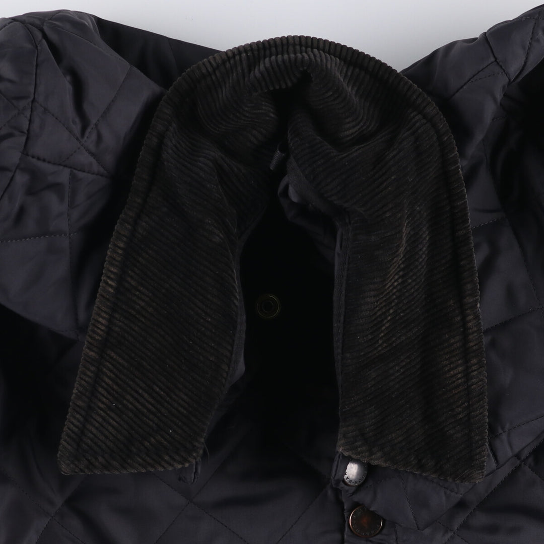 2000s~ Barbour Riddesdale Jacket, Padded Jacket, Former 3 Warrant, Quilted Puffer Jacket, Made in the UK Nylon black type Vintage Second Hand