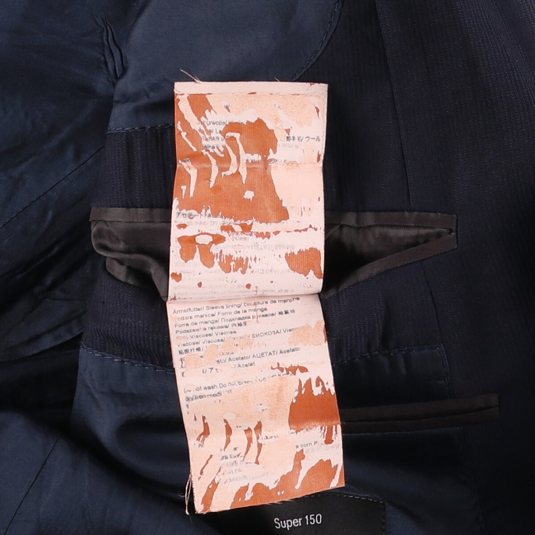 Hugo Boss Peak Lapel Tailored Jacket, Men's Size M unclear navy blue type Vintage Second Hand