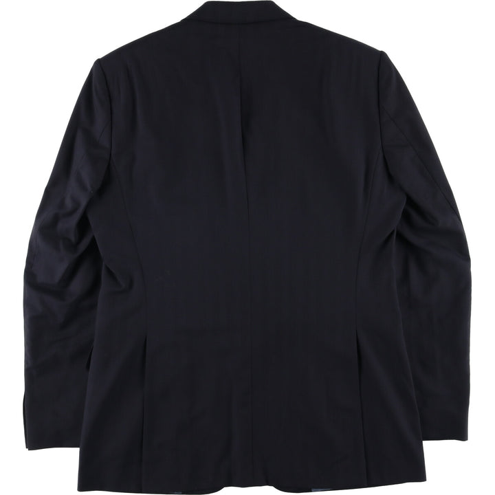 Hugo Boss Super150 wool tailored jacket, men's size L wool black type Vintage Second Hand