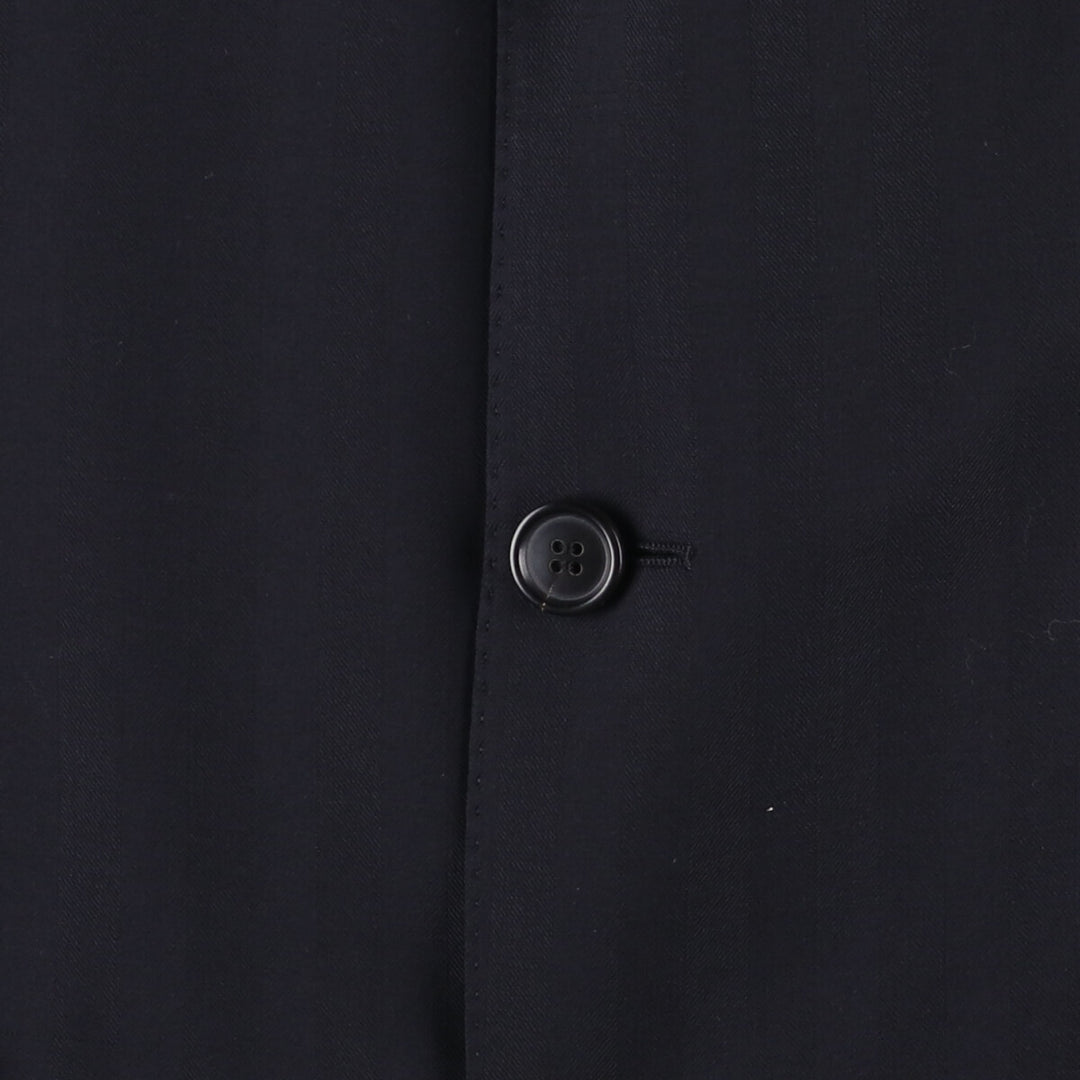 Hugo Boss Super150 wool tailored jacket, men's size L wool black type Vintage Second Hand