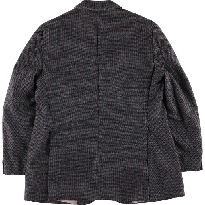 Ralph Lauren CHAPS Check Pattern Wool Tailored Jacket, Men's Size Medium wool Charcoal Vintage Second Hand