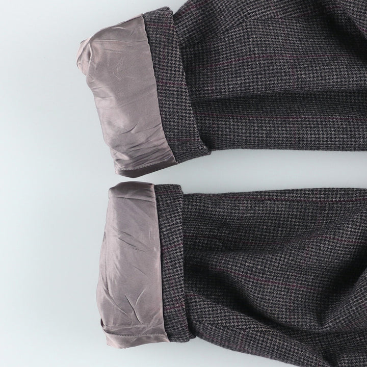 Ralph Lauren CHAPS Check Pattern Wool Tailored Jacket, Men's Size Medium wool Charcoal Vintage Second Hand
