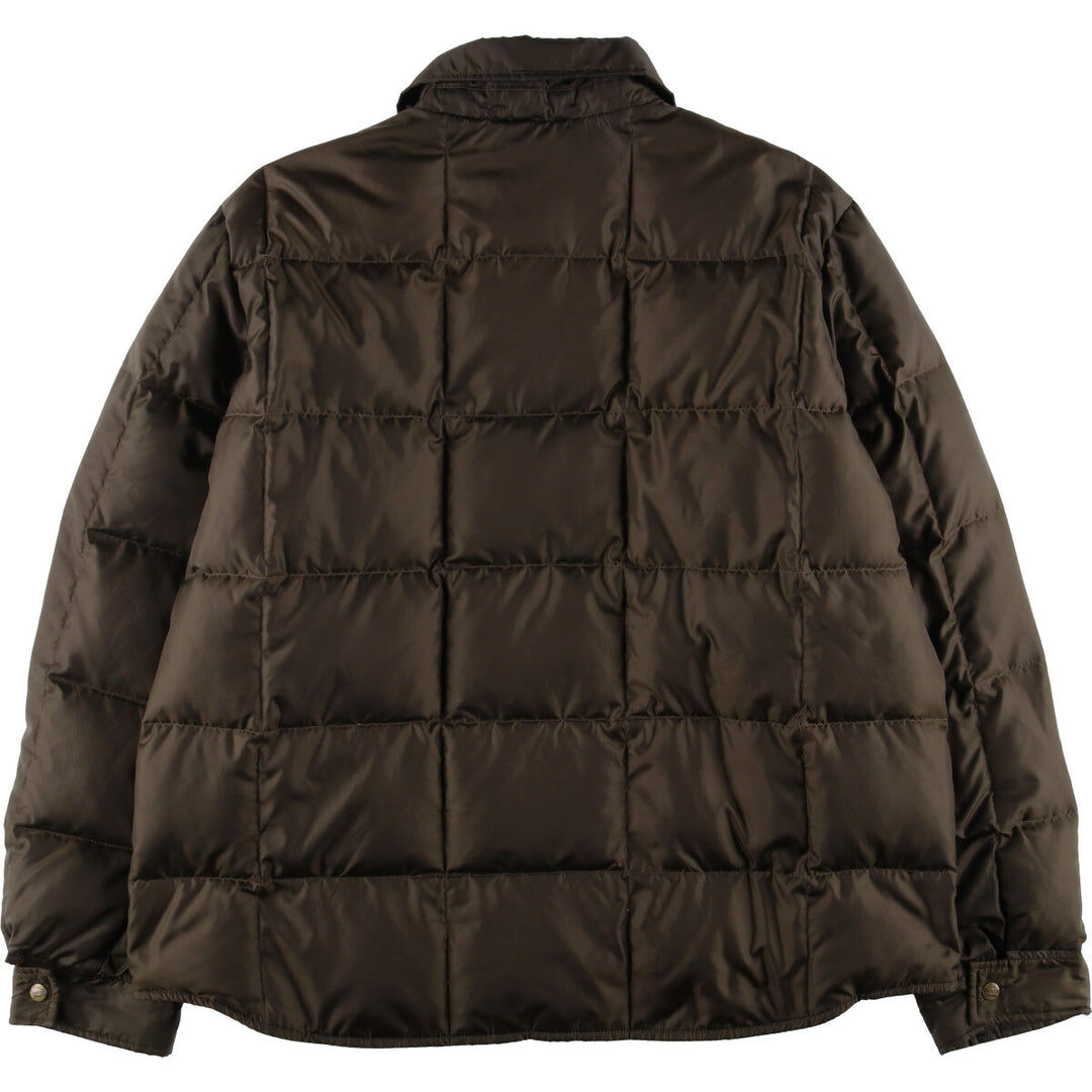 Eddie Bauer Collared Goose Down Jacket, Men's XL polyester Khaki type Vintage Second Hand