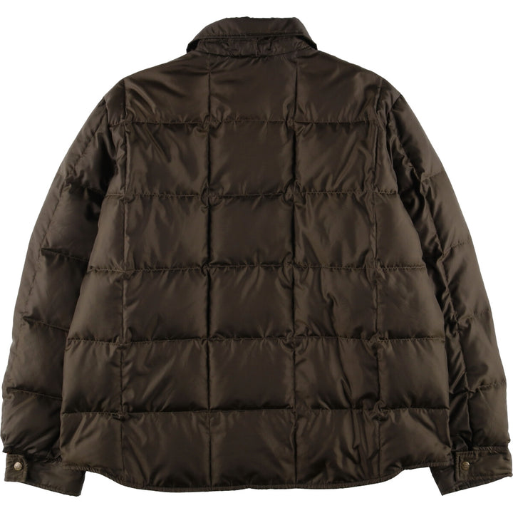 Eddie Bauer Collared Goose Down Jacket, Men's XL polyester Khaki type Vintage Second Hand