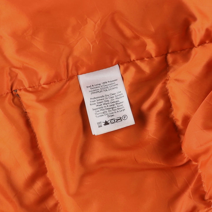 Eddie Bauer Collared Goose Down Jacket, Men's XL polyester Khaki type Vintage Second Hand