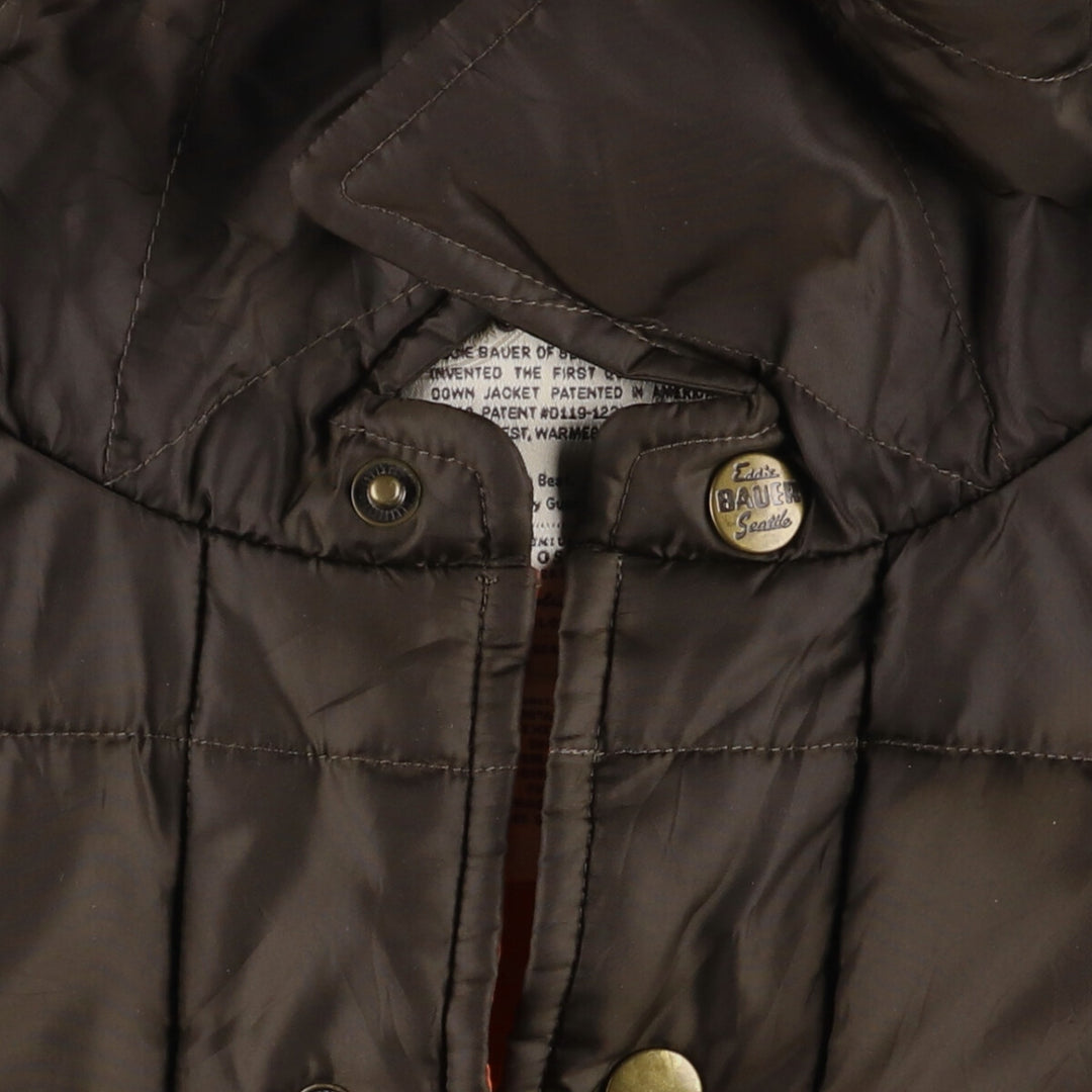 Eddie Bauer Collared Goose Down Jacket, Men's XL polyester Khaki type Vintage Second Hand