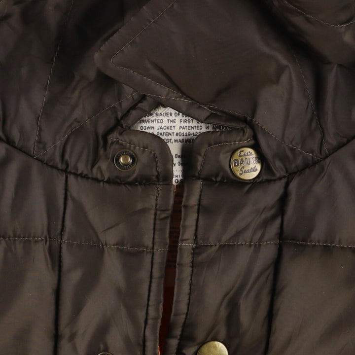 Eddie Bauer Collared Goose Down Jacket, Men's XL polyester Khaki type Vintage Second Hand