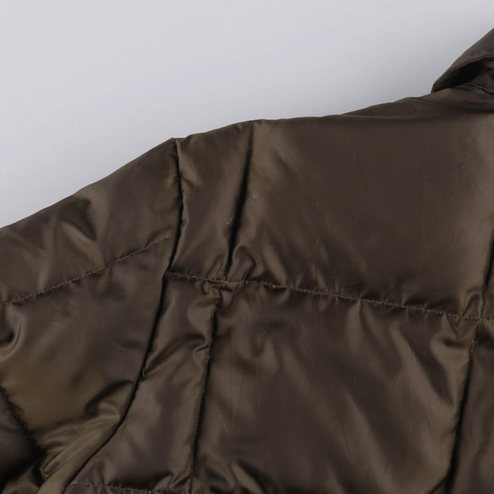 Eddie Bauer Collared Goose Down Jacket, Men's XL polyester Khaki type Vintage Second Hand