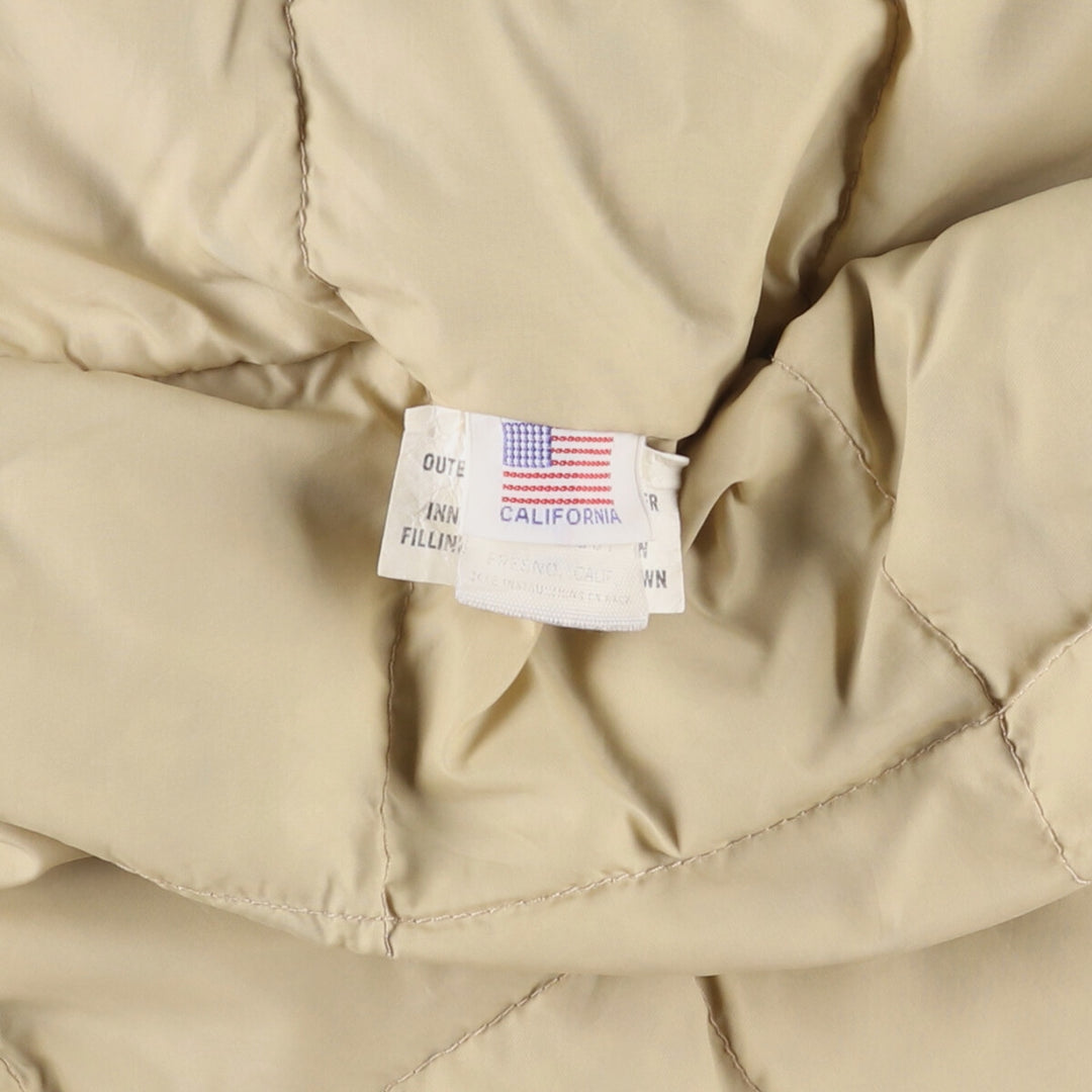 Vintage 1970s-1980'S Ascente padded goose down vest, made in the USA, size M, men's polyester Beige type Vintage Second Hand