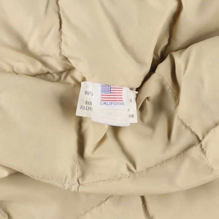 Vintage 1970s-1980'S Ascente padded goose down vest, made in the USA, size M, men's polyester Beige type Vintage Second Hand