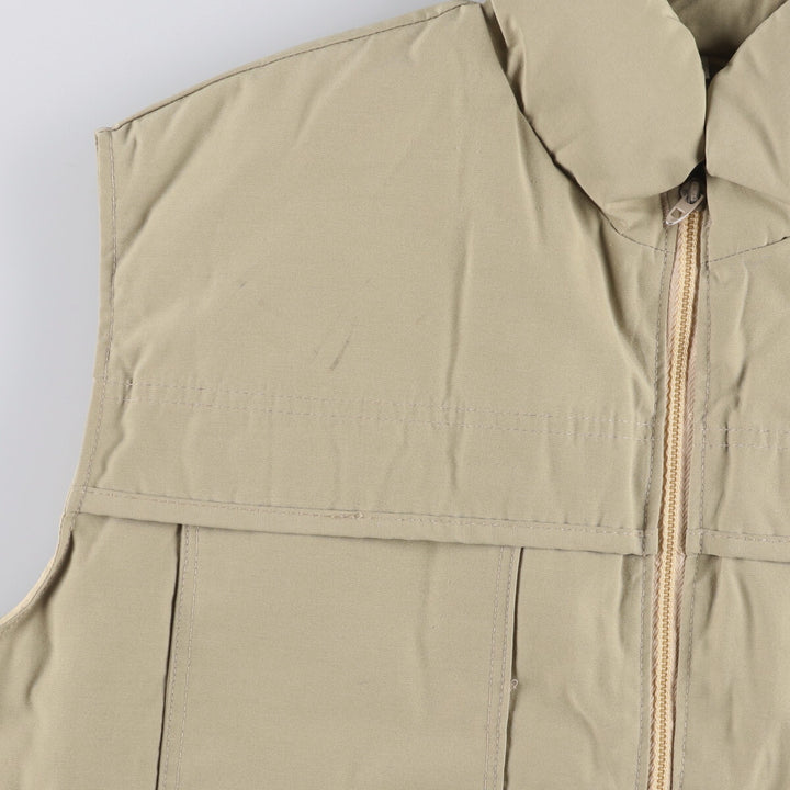 Vintage 1970s-1980'S Ascente padded goose down vest, made in the USA, size M, men's polyester Beige type Vintage Second Hand