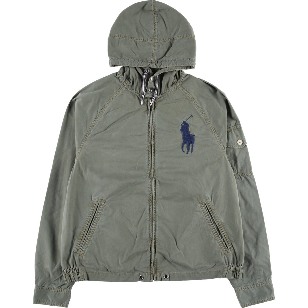 Ralph Lauren POLO by Ralph Lauren Big Pony Cotton Parka Men's M size cotton green type Vintage Second Hand